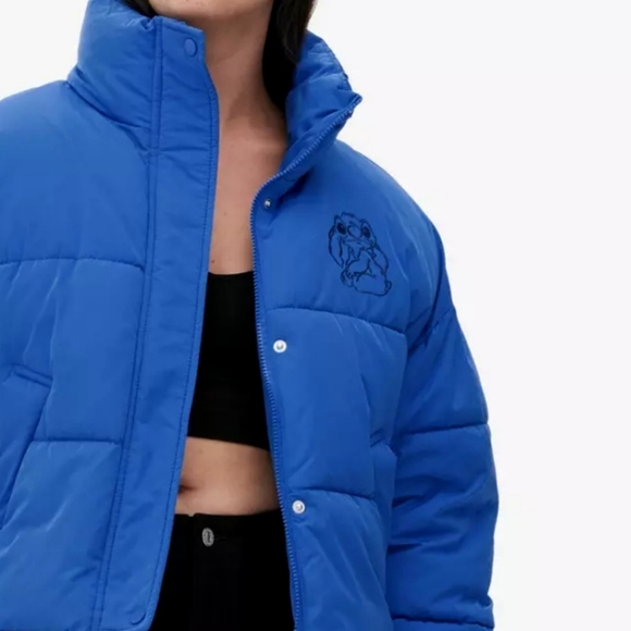 Disney Exclusive Woman's Stitch Puffer Coat - Picture 3 of 9
